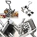 KCHEX French Fry Potato Press adjustable Cutter Set Fruit Vegetable Commercial Slicer Cutting W/ 4 Blades