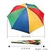 JANGANNSA Funny Umbrella Hat Adult and Kids Folding Cap for Beach Fishing Golf Party Headwear