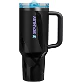 STANLEY Quencher ProTour Flipstraw Tumbler, 40 oz, Caitlin Clark Blacktop | Built-In Straw &amp; Handle | Cupholder Compatible for Travel | Leakproof Insulated Stainless Steel Cup | BPA-Free