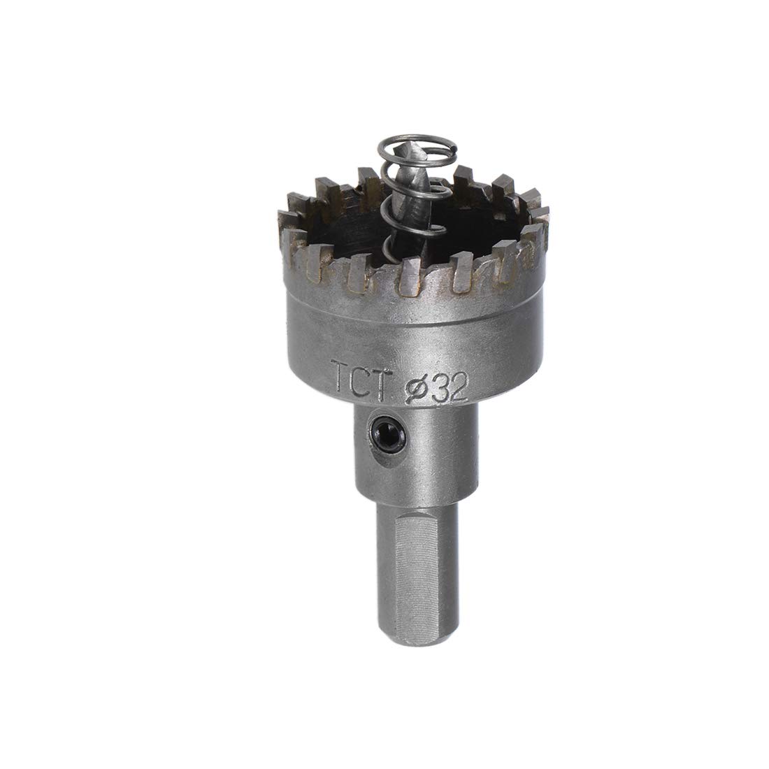 sourcing map 32mm Carbide Hole Cutter, Hole Saws for Stainless Steel Sheet Metal, High Density Carbide Tooth