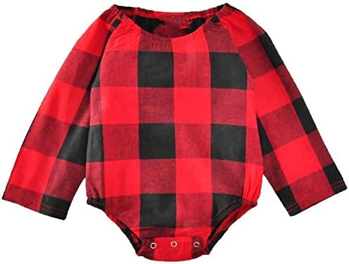 Favorite baby Summer Leotard Newborn Baby Crawling Suits Plaid Long Sleeve Triangle Package Fart Clothing