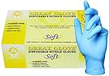 GREAT GLOVE SNM50020-XL-BX Soft Nitrile Powder-Free, Industrial Grade, 4 mil - 4.5 mil, Latex-Free, Textured, Nitrile Synthetic Rubber, General Purpose, Food Safe (FDA 21 CFR 170-199), X-Large, Blue