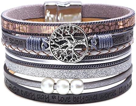 CHOA 3 Pcs Summer Surfer Wave Bracelet Adjustable Friendship Bracelet Handcrafted Jewelry Women