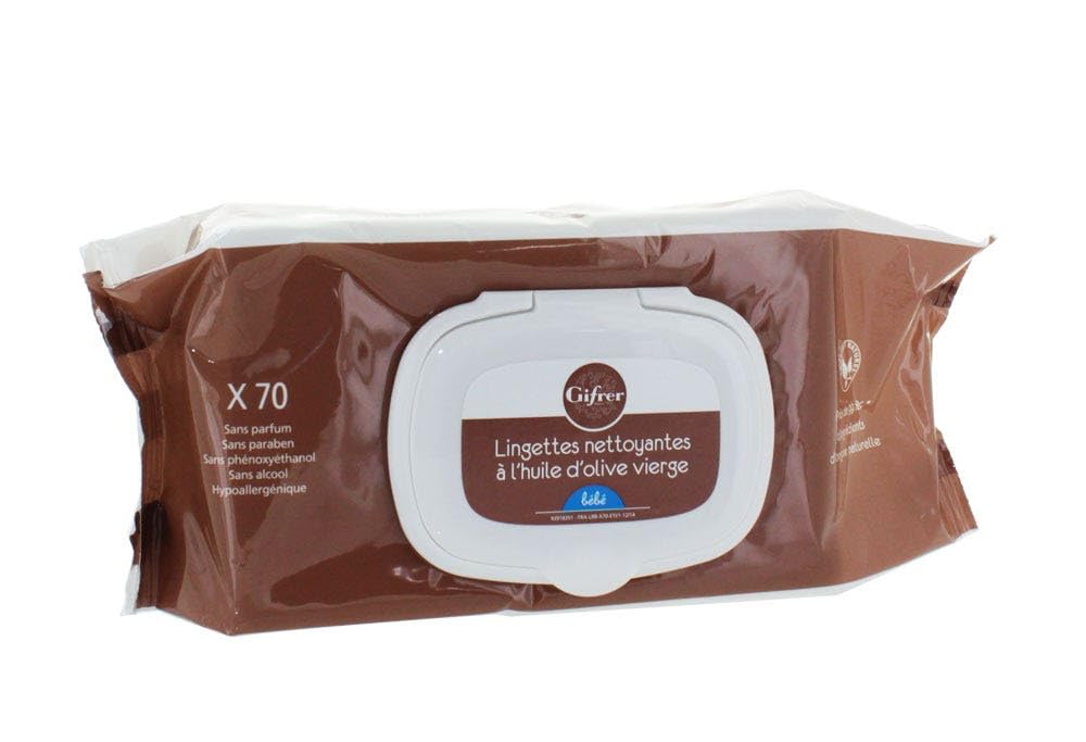 Gifrer Wipes with Virgin Olive Oil 70 Wipes