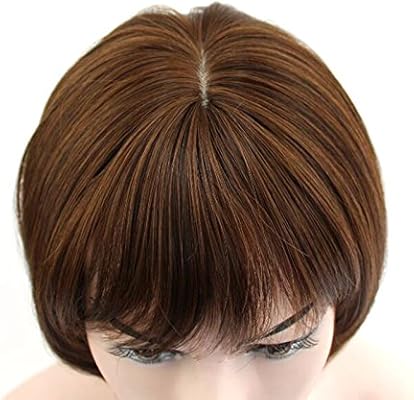 Wiged Brown Wig Natural Lifelike Korean Fashion Air Liu Hai Bobo