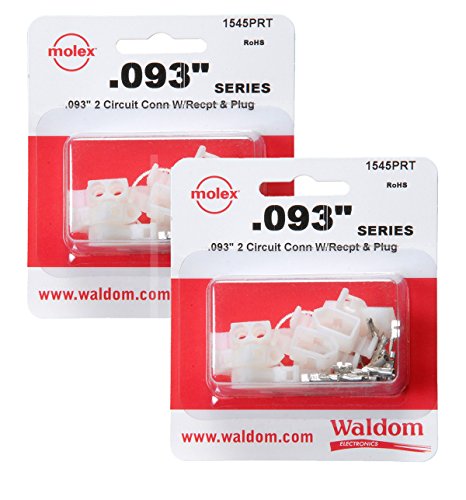 Molex (6 Set) 2-Pin Connector Kit 0.093", 22 AWG to 18 AWG Socket Connectors - Thumbnail 3