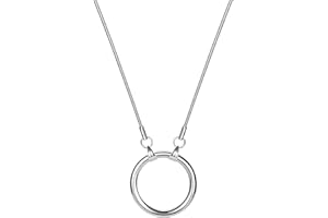 JOJOPANDA Glasses Necklace Eyeglass Holder Ring Chain Cord Sunglasses Strap Stainless Steel Polishing Loop