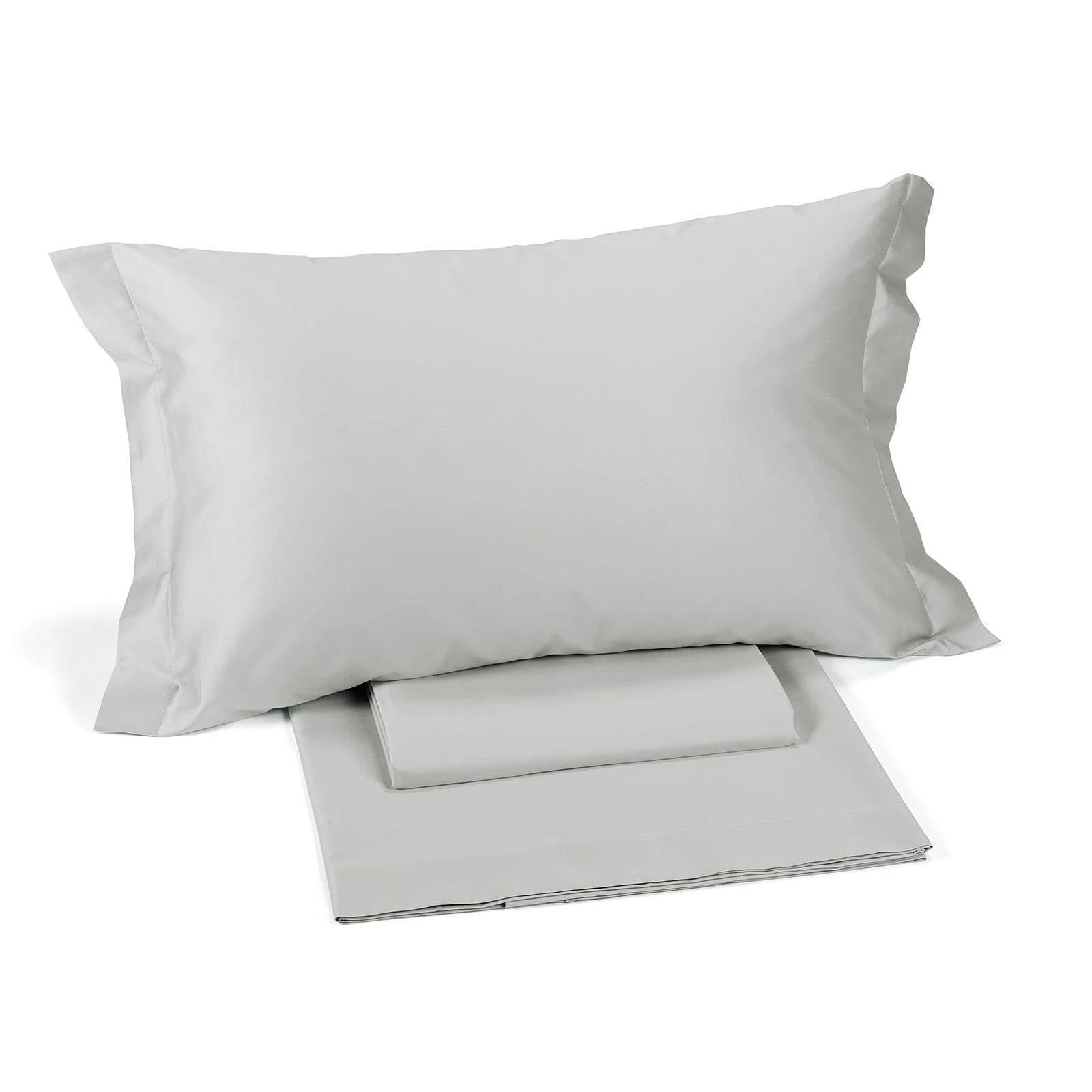 Caleffi 76669 Cotton Satin Class Bedding Set for Double Bed, Grey