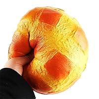 Dreamyth Squishy Toy Jumbo Colossal Pineapple Bun Bread Super Soft Slow Rising SqueezeToy Relieve Stress Toy Gift New (yellow)