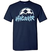Xtreme Apparrel Team City Skyline Men's T-Shirt for Soccer Fans