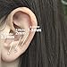 14k Yellow Gold Cubic Zirconia Stud Earrings, 2.50 Millimeters (0.12ctw)