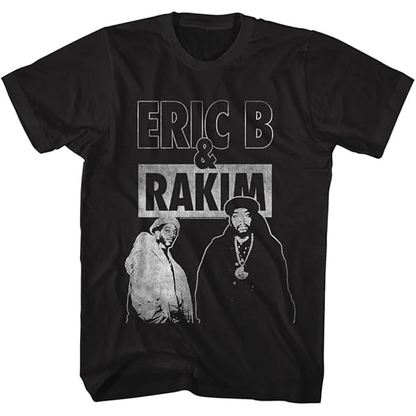 激レア　80s 当時物　Eric B and Rakim ビンテージ　Tシャツ American Classics Eric B. & Rakim Group Bootleg Adult Black