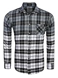 Coofandy Casual Long Sleeve Slim Fit Plaid Shirt Button Down Shrits