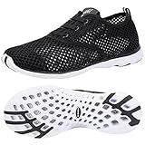 ALEADER Women's Quick Drying Aqua Water Shoes Black 7.5 D(M) US/FR 38