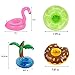 KingYue Inflatable Drink Holders, Floats Inflatable Cup Coasters for Summer Pool Party and Kids Bath Toys (12 Packs with a Air Pump)