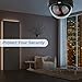 DEFEWAY Dummy Fake Security Surveillance Dome Camera with Flashing Red LED Light, Wireless Simulated Cameras for Home Security