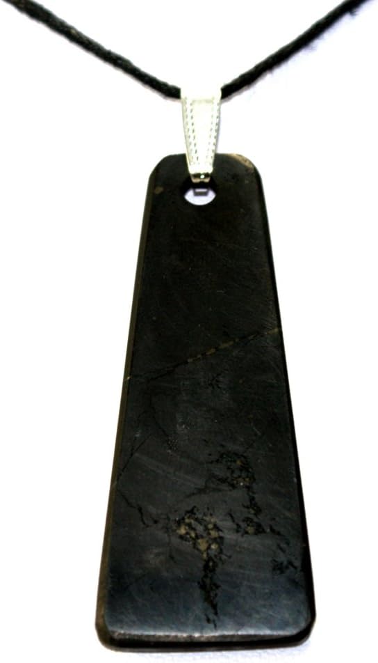 MyHomeLux 'Schungit Shungit Trapezoid Pendant"