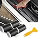 PAMISO 8pcs Car Door Sill Scuff Guard, Welcome Pedal Protect, Anti-kick Scratch for Cars Doors