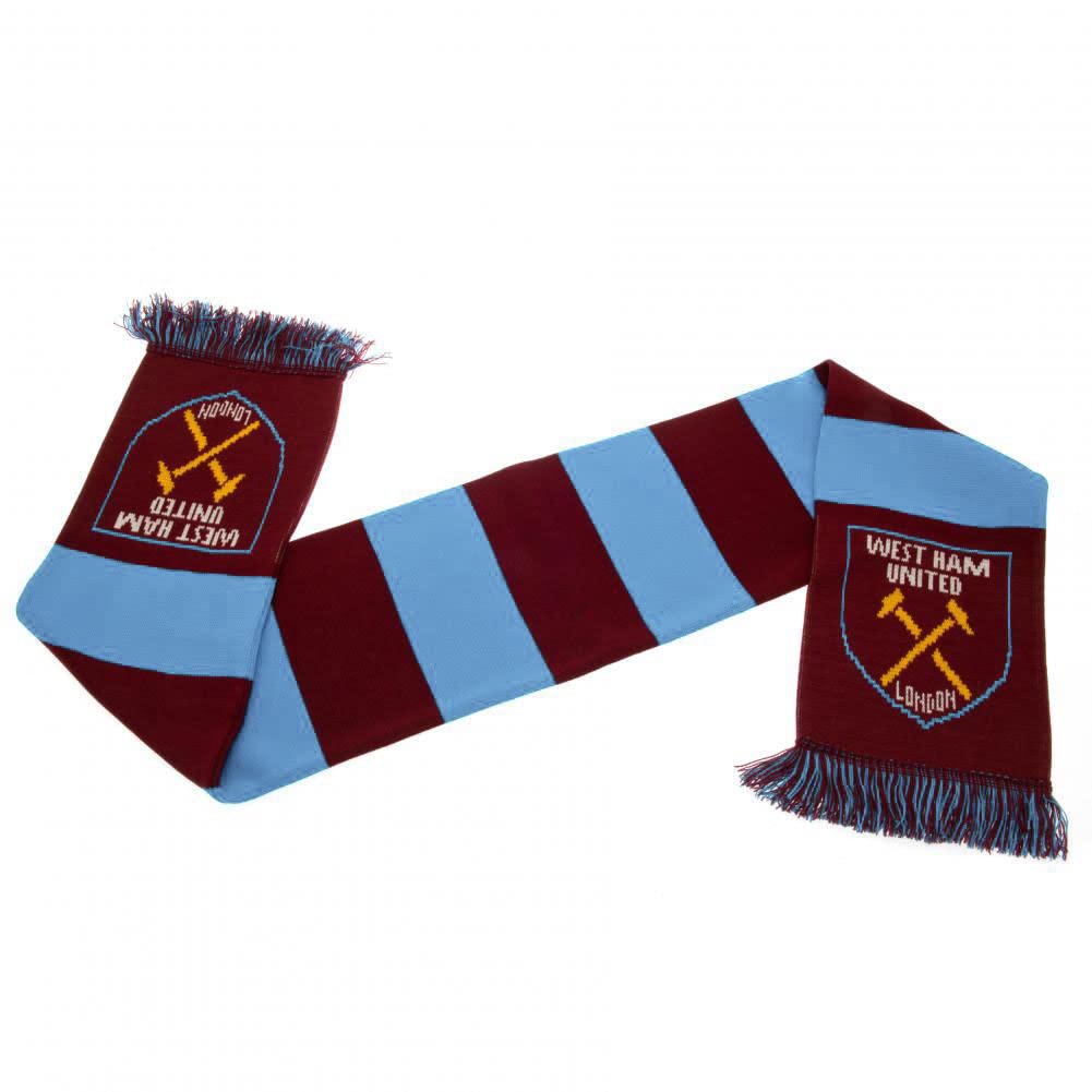 West Ham United Official Crest Bar Scarf