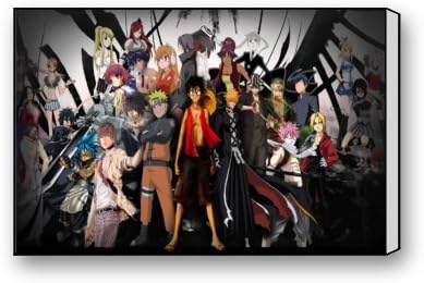Custom Anime One Piece On Canvas 18" x 12"- Personalized Premium Canvas Modern Art Print - Customized Canvas Picture Stretched on Wooden Frame as Gallery Artwork