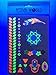 UV Tattoos: Daytime and Blacklight Colored Tattoos | (Pattern Design 2) | Rave, Neon, Festival, Party, Club, Henna, Yoga, Glow In The Dark Tattoos by Festival World
