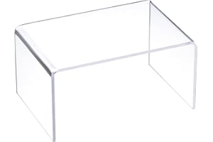 Shoes Display Stand Rack, 150x100x75mm Acrylic Storage Shelf Holder Clear