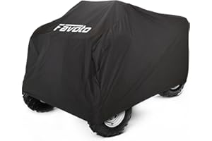 Favoto ATV Cover Waterproof Outdoor - 4 Wheeler Cover Quad Cover Heavy Duty All Weather Rain Sun Dust Protection Windproof Co