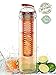 LIMITED TIME SALE!! 27oz Tritan Fruit Infuser Water Bottle, Orange