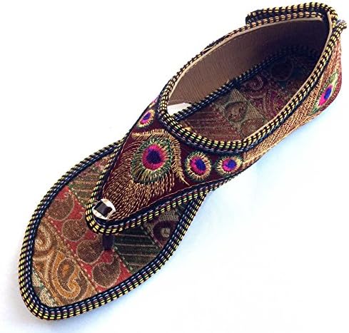 Nora Angels Colorful Handcrafted Embroidered Womens Summer Wear Flat Sandals (8)