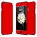 iPhone 6 Case,iPhone 6S Cases,sxxissky Ultra-thin Full Body Coverage Hard Hybrid Plastic with [Tempered Glass Screen Protector] Protective Case Cover & Skin for Apple iPhone 6 /6S 4.7 Inch(Red)