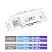 SD card reader, iPhone TF & SD Card Reader Lightning & USB 2.0 Mobile Flash Drive with Lightning Connector, Memory Expansion for iPhone / iPad / Android phones / Mac / PC (White)