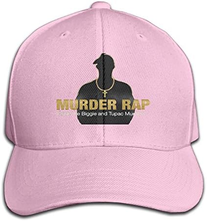 Mens Hats Tupac 2PAC Murder Rap Black Sandwich Sports Cap