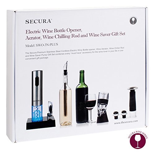 image for Secura Elite Wine Lovers Gift Set | 12-Piece Wine Accessories Set | El