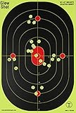 12x18-Inch Bullseye Glowshot Splatter Targets 10 Pack, 25 Pack, 50 Pack, 100 Packs (50 Pack)