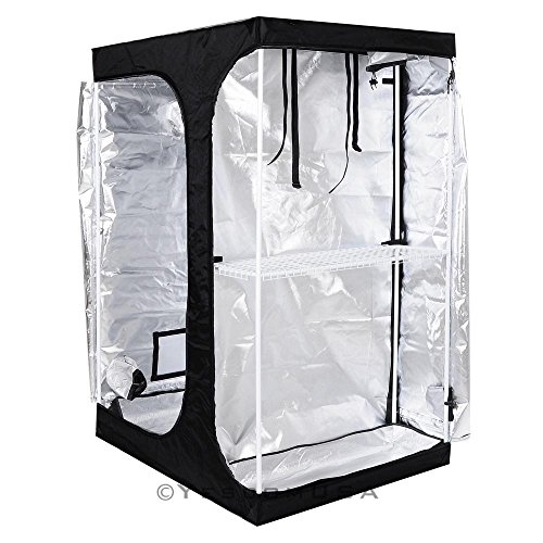 2-in-1 100% Reflective Mylar Hydroponics Indoor Grow Tent Propagation and Flower