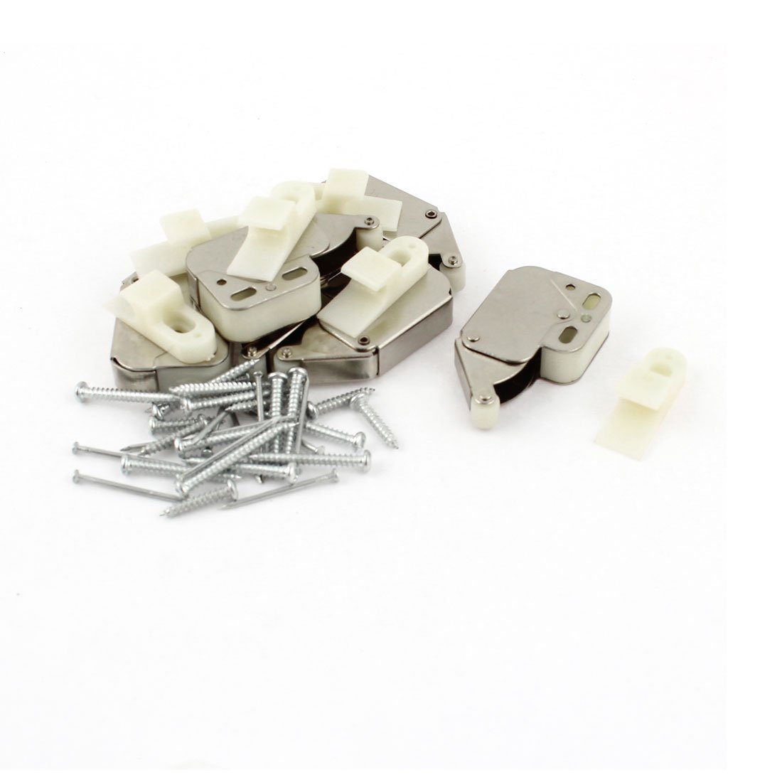 Uxcell Home Push-to-Open One-touch Cabinet Cupboard Door Latch 48mm Long 6pcs