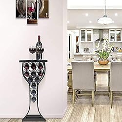 Sorbus® Marble Wine Rack Console Table