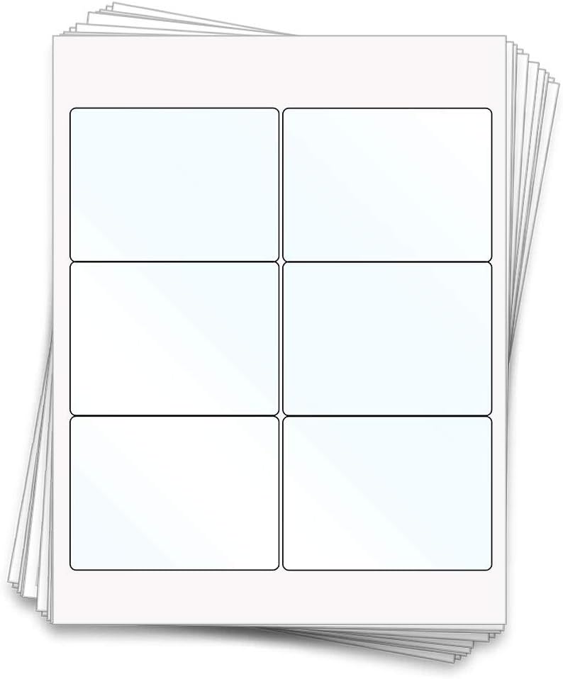 Amazon Com 60 Printable Clear Gloss Beer Bottle Sheet Labels 4x3