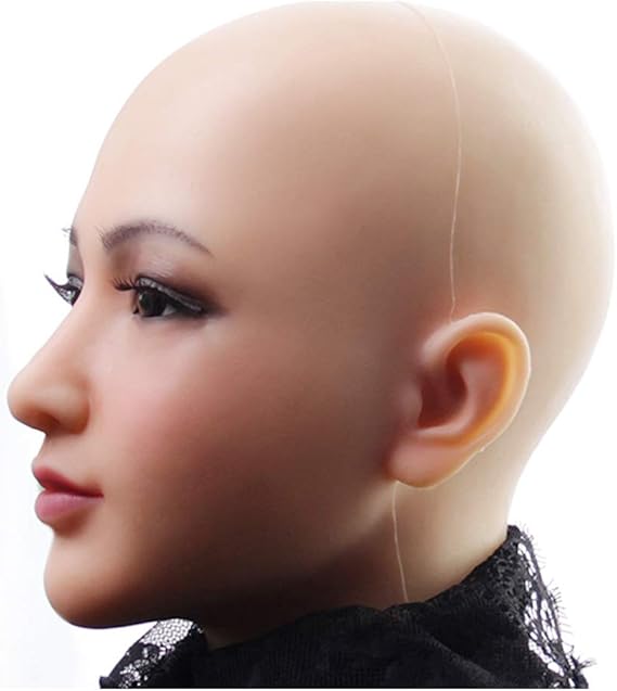 Silicone Female Mask Soft Lifelike Facial Makeup Role Play