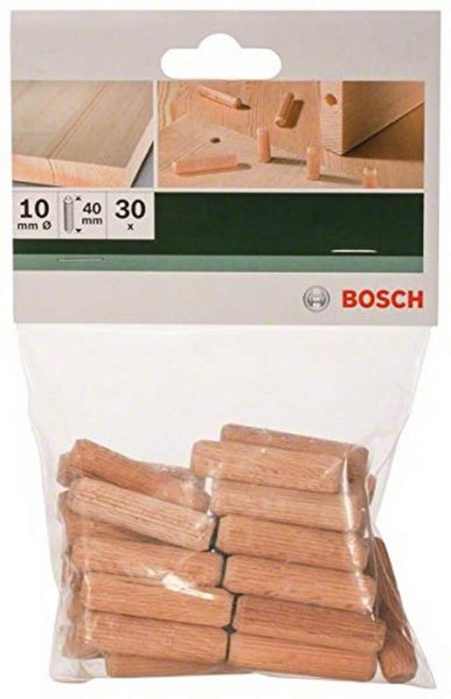 Bosch 30 Pcs. Dowels 10 x 40 mm
