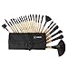 Vander Makeup Brush Set 24pcs Essential Cosmetics with Case Premium Pieces Professional Makeup Brushes, Powder Eyeliner Eye Shadow Lip Foundation Blush Brushes (wood)