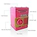 Safe Coin Bank For Kids - Authentic ATM Money Saver Keeps Cash, Toys, and Jewelry Inside Safe Inside - Auto Insert Bills and Electronic Password - Cool Piggy Bank Makes A Great Birthday Gift