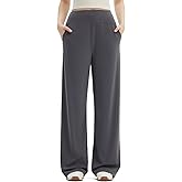 SUUKSESS Women Casual Wide Leg Pants 2025 High Waisted Lounge Work Pant with Pockets