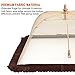 (3 Pack) Esfun Large Premium Pop-Up Mesh Screen Food Cover Tent Umbrella, 17 inch, Reusable and Collapsible Outdoor Picnic Food Covers Mesh, Net Food Covers Keep Out Flies, Bugs, Mosquitoes
