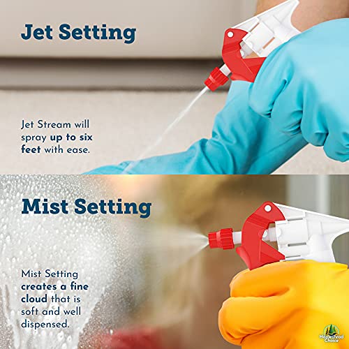 Homestead Choice Plastic Spray Bottles 22oz Leak Proof with Commercial