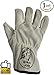 Leather Work Gloves Men & Women, Leather Working Gloves, Gardening, Wood Cutting, Mechanic, Driving, Welding, Heavy Duty Gloves to Protect Hands (Grey)