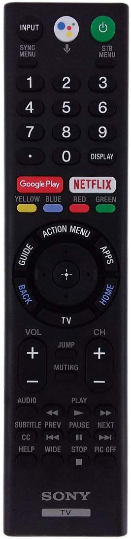 XBR65A8F 65-Inch 4K Ultra HD Smart OLED TV Replacement TV Remote