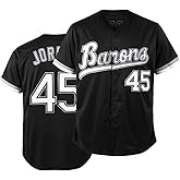 Tocament 90s Outfit for Men and Women,Barons #45 Unisex Hip Hop Clothes,Baseball Jersey Shirts for Party Baseball Gift