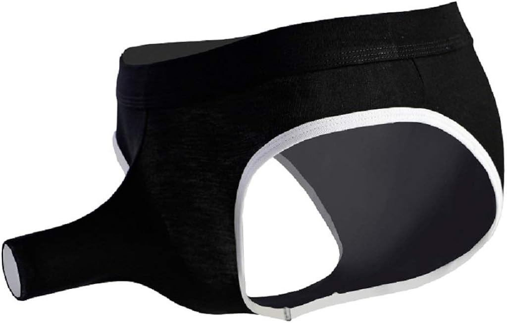 NIDREON Mens Model Open Elephant Nose Style Underwear Thongs Brief