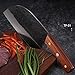 DENGJIA Serbian Chef Knife Forged Chef's Knife and Meat Cleaver with Full Tang Wood Handle Vegetable Knife
